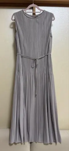 ANAYI サッカーストレッチプリーツワンピース 34 ブルー 25SS - メルカリ