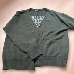 カーディガン　緑