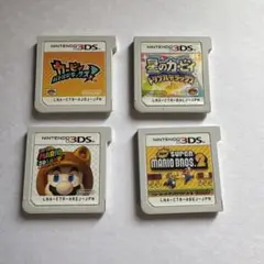 3DSカセット4つ売り　カービィ　マリオ　バラ売り可