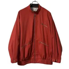 70s~80s ジップアップジャケット　ユーロ物　コットンナイロン