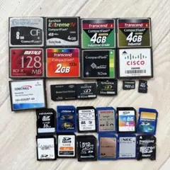 メモリーカードセット 8GB 16GBCompactFlash など