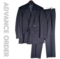 ダブルブレストスーツ ネイビー ストライプ ダブルスーツ ビジネス セレモニー