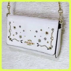 コーチ COACH スマホショルダーバッグ チェーンショルダー斜め掛け✧