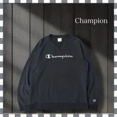 ゆ*マ様 4790/チャンピオン ブランド刺繍ロゴ 前Vスウェット L