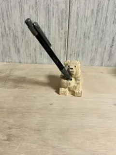 木製クマ型ペン立て