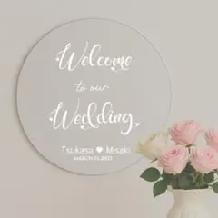 Welcome ウェルカムボード♡デザイン ミラーステッカー シール 転写式