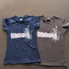 billabong 半袖Tシャツ 2枚セット ネイビー ブラウン