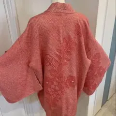 絞り　大正ロマン　昭和レトロ　アンティーク　羽織り　着物　道行　和洋折衷