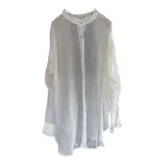 JEANASiS シアー　白　シャツ　ロング　美品