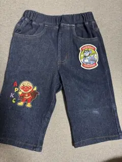 アンパンマンキッズコレクション　　デニムハーフパンツ 100cm