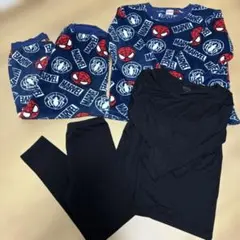 スパイダーマン フリースパジャマ　UNIQLO ヒートテック　まとめ売り 130