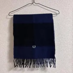FRED PERRY ネイビー ブラック マフラー