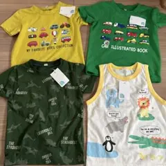 95 新品未使用　男の子　子供服　Tシャツ　半袖　夏服　保育園着　まとめ売り