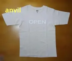 【00s/丸胴】anvil アンビル 半袖プリントTシャツ ユースМのサムネイル