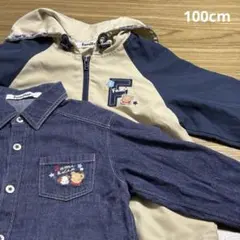 familiar ウィンドブレーカー　デニムシャツ　100cm 2枚セット