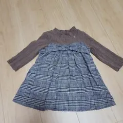 値下げ★美品petit main ワンピース 80