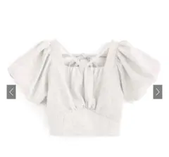 【未着用】GRL バックリボンブラウス Sサイズ