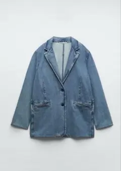 【お値下げ品】ZARA デニムジャケット 未使用美品L-XL
