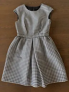 【ZARA 白黒ギンガムチェック ワンピース】