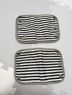 ストライプデザインの布製パッド