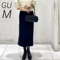 GU タイトスカート ヘビーウェイトスウェットナロースカート 黒 M