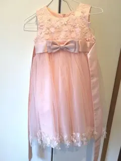 ピンクのチュールドレス 130cm