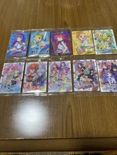 アイカツプリパラウエハースカード サイン入り４枚含む計10枚セット　ダブリなし