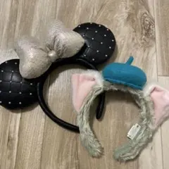 【バラ売り不可】ディズニー カチューシャ ミニー & ジェラトーニ　セット