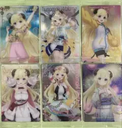 角巻わためメタリックプラカード６枚　ホロライブウエハースvol.5含む 未開封