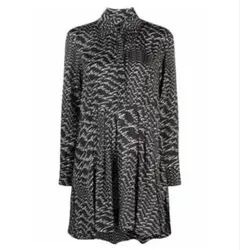 PINKO パターン長袖シャツワンピ