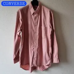 Z0923 ヴィンテージ コンバース オールスター ピンク ボタンダウンシャツM