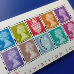 10087 外国切手 イギリス 2000年 J.マシューズのパレット小型シート