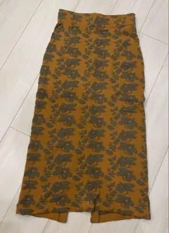 URBAN RESEARCH ニット タイトスカート フリー 秋 冬 オレンジ系