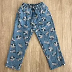 美品 ディズニー ミッキー デニム ボトムス キッズ 110センチ ユニセックス