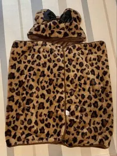 Jade様専用　ディズニー　ブランケット　ヒョウ柄　豹柄　フード付き　ミニー