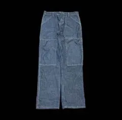 (archive)90s blue bear stripe denimpantsのサムネイル