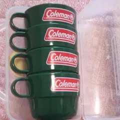 コールマン コップ ４個セット 美品 収納ケース付き