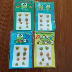 サンリオ けろけろけろっぴ チャーミングシール4袋×8枚入/色違い1990年製