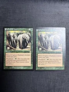 【Foil】獣群の呼び声 Call of the Herd ODY 日本語 MTG 獣群の呼び声 Call of the Herd オデッセイ日本語版英語版 - メルカリ