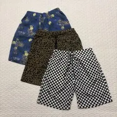 子供服 キッズ 半ズボン ハーフパンツ 140㎝ 3点セットまとめ売り