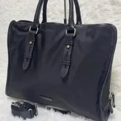 【美品】ポールスミス ビジネスバッグ 大容量 3層式 ブラック