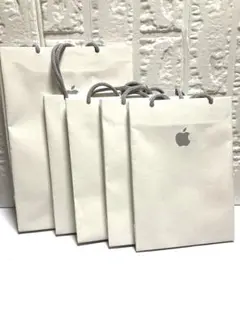 Apple Store 紙袋 小 4枚 中 1枚 ショッパー アップルストア