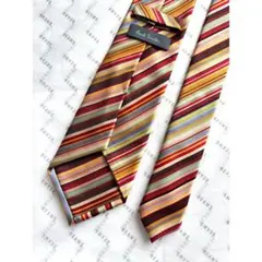 美品 ポールスミス マルチストライプ ネクタイ Paul Smith