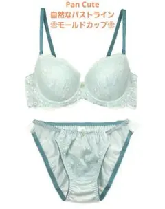 D75L Pan Cute　自然なバストライン　ブラショーツ　ミント
