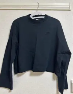 NIKE クロップド スウェット ブラック Lサイズのサムネイル