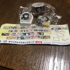 鬼滅の刃3点セット　くら寿司　マスキングテープとラバーキーホルダーと消しゴム