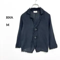 RNA ダークネイビー 綿100%長袖ジャケット M羽織りe334のサムネイル