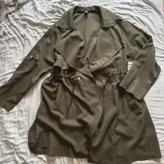 SHEIN CURVE カーキ トレンチコート 1XLのサムネイル