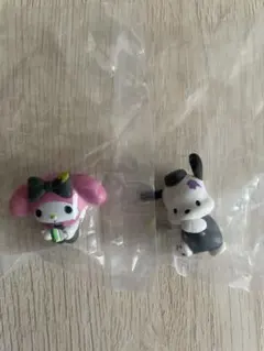 サンリオキャラクターズ　ペイントフィギュア　クールポップ　ポチャッコ　マイメロ