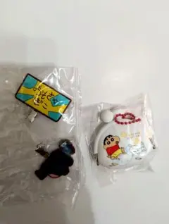 クレヨンしんちゃん　キャラグッズ ヘアピン がま口 ポーチ